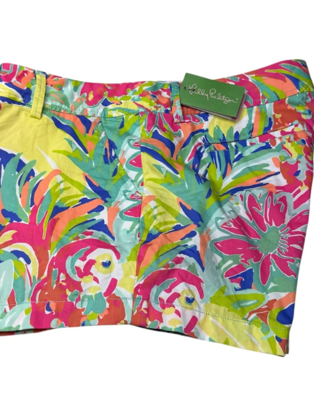Lilly Pulitzer Callahan Shorts Multi Casa Banana Tropical Sz. 16